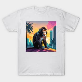 Miami Vibes Artistic Chimp Tee! T-Shirt